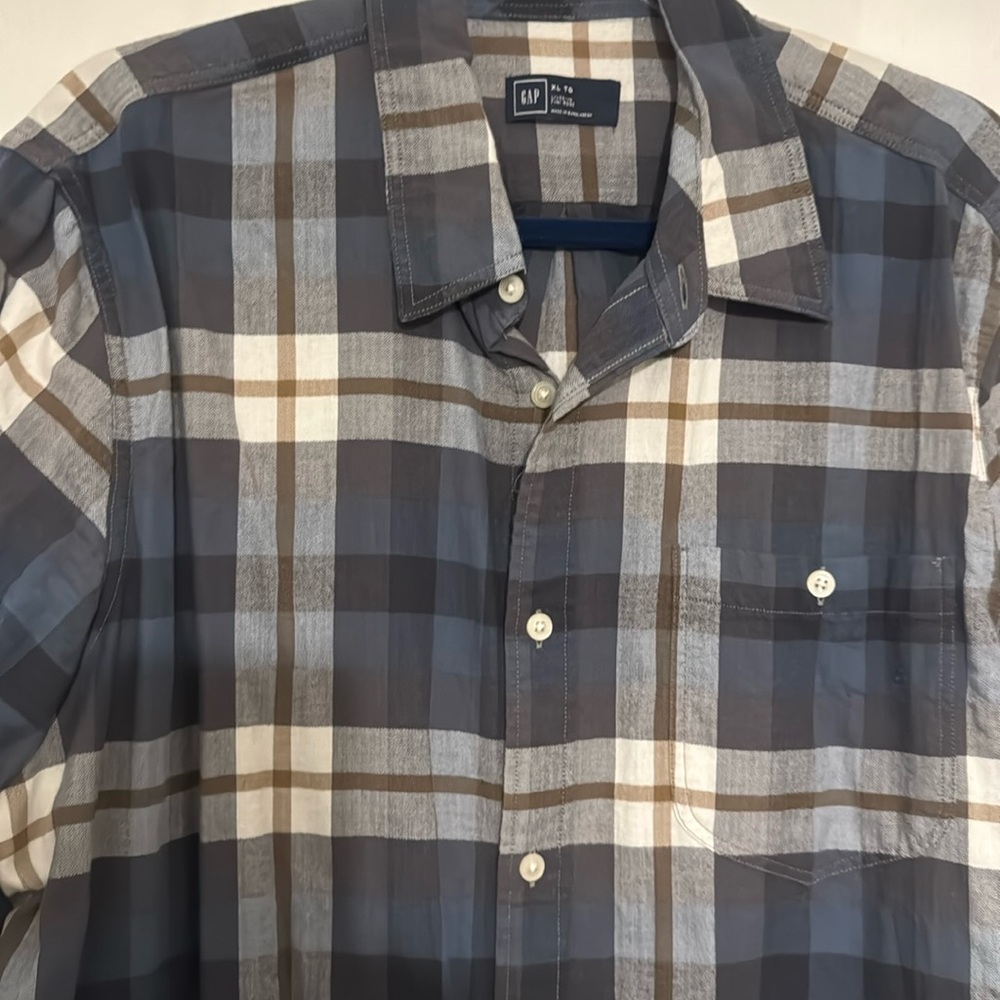 Plaid button down